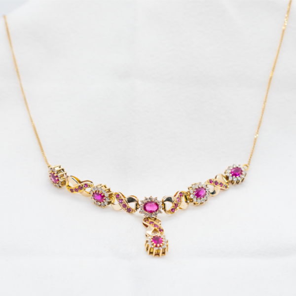 Ruby And Diamond Necklace